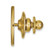 LogoArt University of Kansas Lapel Pin - 14K Yellow Gold Jayhawk - 4Y059UKS - View 2