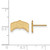 LogoArt Ohio State University Earrings - 14K Yellow Gold The Small Stud, 9 mm - View 2