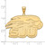 LogoArt St Joseph'S University Pendant - Sterling Silver Gold-Tone Hawks Extra Large - View 2