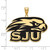 LogoArt St Joseph'S University Pendant - Sterling Silver Gold-Tone Hawks Extra Large Enameled - View 2