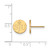 Sterling Silver Gold-Tone LogoArt Saint Joseph'S University S-J-U Extra Small Post Earrings - View 2
