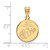 LogoArt U.S. Marine Corps Pendant - Gold-Tone Sterling Silver Medium Disc - View 2