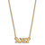 LogoArt Alpha Chi Omega Necklace - Sterling Silver Gold-Tone Sorority Greek Letters Extra Small Pendant 18 Inch