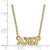 LogoArt Alpha Chi Omega Necklace - Sterling Silver Gold-Tone Sorority Greek Letters Extra Small Pendant 18 Inch - View 2