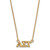 LogoArt Alpha Sigma Tau Necklace - Sterling Silver Gold-Tone Sorority Greek Letters Extra Small Pendant 18 Inch