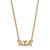 LogoArt Alpha Sigma Alpha Necklace - Sterling Silver Gold-Tone Sorority Greek Letters Extra Small Pendant 18 Inch