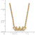 LogoArt Delta Delta Delta Necklace - Sterling Silver Gold-Tone Sorority Greek Letters Extra Small Pendant 18 Inch - View 2