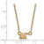 LogoArt Delta Gamma Necklace - Sterling Silver Gold-Tone Sorority Greek Letters Extra Small Pendant 18 Inch - View 2