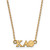 LogoArt Kappa Alpha Theta Necklace - Sterling Silver Gold-Tone Sorority Greek Letters Extra Small Pendant 18 Inch