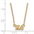 LogoArt Kappa Delta Necklace - Sterling Silver Gold-Tone Sorority Greek Letters Extra Small Pendant 18 Inch - View 2