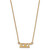 LogoArt Kappa Kappa Gamma Necklace - Sterling Silver Gold-Tone Sorority Greek Letters Extra Small Pendant 18 Inch