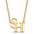 LogoArt Sam Houston State University Necklace - Sterling Silver Gold-Tone Large Pendant 18 Inch