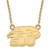 Sterling Silver Gold-Tone LogoArt Saint Joseph'S University Hawks Small Pendant 18 Inch Necklace