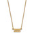LogoArt Sigma Sigma Sigma Pendant - Sterling Silver Gold-Tone Sorority Greek Letters Extra Small 18 Inch Necklace