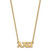 LogoArt Alpha Chi Omega Necklace - Sterling Silver Gold-Tone Sorority Greek Letters Small Pendant 18 Inch