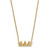 LogoArt Delta Delta Delta Necklace - Sterling Silver Gold-Tone Sorority Greek Letters Medium Pendant 18 Inch