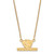 LogoArt Eastern Illinois University Necklace - Sterling Silver Gold-Tone Small Pendant 18 Inch