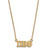 LogoArt Pi Beta Phi Necklace - Sterling Silver Gold-Tone Sorority Greek Letters Medium Pendant 18 Inch