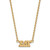 LogoArt Sigma Delta Tau Necklace - Sterling Silver Gold-Tone Sorority Greek Letters Medium Pendant 18 Inch