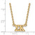 LogoArt Sigma Kappa Necklace - Sterling Silver Gold-Tone Sorority Greek Letters Medium Pendant 18 Inch - View 2