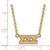 LogoArt Sigma Sigma Sigma Pendant - Sterling Silver Gold-Tone Sorority Greek Letters Medium 18 Inch Necklace - View 2
