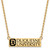 Sterling Silver with Gold-Tone LogoArt Duquesne U Enamel Large Pendant with Necklace