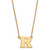 LogoArt Rutgers University Necklace - Sterling Silver Gold-Tone Letter R Small Pendant 18 Inch