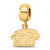 Sterling Silver Gold-Tone LogoArt Saint Joseph'S University Hawks Extra Small Dangle Bead Charm