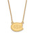 LogoArt St. Cloud State University Necklace - Sterling Silver Gold-Tone Small Pendant 18 Inch