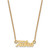 LogoArt University of Tulsa Necklace - Sterling Silver Gold-Tone T-U Small Pendant 18 Inch - View 2