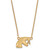 Sterling Silver Gold-Tone LogoArt Florida A and M University Rattler Small Pendant 18 Inch Necklace