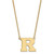 LogoArt Rutgers University Necklace - Sterling Silver Gold-Tone Letter R Large Pendant 18 Inch