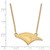 LogoArt University of Tennessee at Chattanooga Necklace - Sterling Silver Gold-Tone Mockingbird Small Pendant 18 Inch - View 2