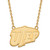 LogoArt University of Texas at El Paso Necklace - Sterling Silver Gold-Tone Large Pendant 18 Inch