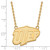 LogoArt University of Texas at El Paso Necklace - Sterling Silver Gold-Tone Large Pendant 18 Inch - View 2