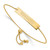 LogoArt University of Wisconsin Bracelet - Sterling Silver Gold-Tone Small Bar Adjustable 9 Inch