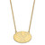 LogoArt Brigham Young University Necklace - Sterling Silver Gold-Tone Letter Y Large Pendant 18 Inch