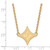 LogoArt Furman University Necklace - Sterling Silver Gold-Tone Large Pendant 18 Inch - View 2
