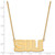 LogoArt Southern Illinois University Necklace - Sterling Silver Gold-Tone S-I-U Large Pendant 18 Inch - View 2