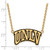 Sterling Silver Gold-Tone LogoArt University of Nevada-Las Vegas U-N-L-V Large Enameled Pendant 18 Inch Necklace - View 2