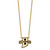 LogoArt Indiana State University Necklace - Sterling Silver Gold-Tone Sycamores Large Enameled Pendant 18 Inch - View 2