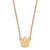 LogoArt Toronto Maple Leafs Necklace - Sterling Silver Gold-Tone Small Pendant 18 Inch