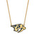 LogoArt Nashville Predators Necklace - Sterling Silver Gold-Tone Large Enameled Pendant 18 Inch
