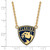 LogoArt Florida Panthers Necklace - Sterling Silver Gold-Tone Large Enameled Pendant 18 Inch - View 2