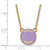 LogoArt Sigma Kappa Necklace - Sterling Silver Gold-Tone Sorority Text Small Color Enamel Pendant 18 Inch - GP012SKP-18 - View 2