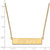 LogoArt University of Southern Mississippi Necklace - Sterling Silver Gold-Tone Small Bar 18 Inch - View 2