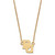LogoArt Baylor University Necklace - Sterling Silver Gold-Tone Bears Small Pendant 18 Inch - View 2