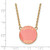 LogoArt Delta Zeta Necklace - Sterling Silver Gold-Tone Sorority Text Large Color Enamel Pendant 18 Inch - GP013DZ-18 - View 2