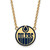 LogoArt Edmonton Oilers Necklace - Sterling Silver Gold-Tone Large Enameled Pendant 18 Inch