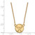 LogoArt Buffalo Sabres Necklace - Sterling Silver Gold-Tone Small Pendant 18 Inch - View 2